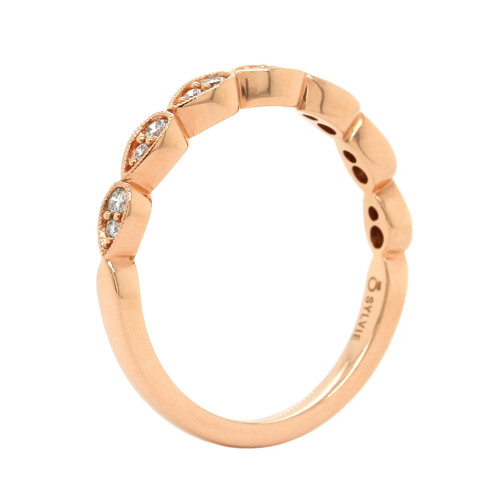 14K Rose Gold Stackable Band