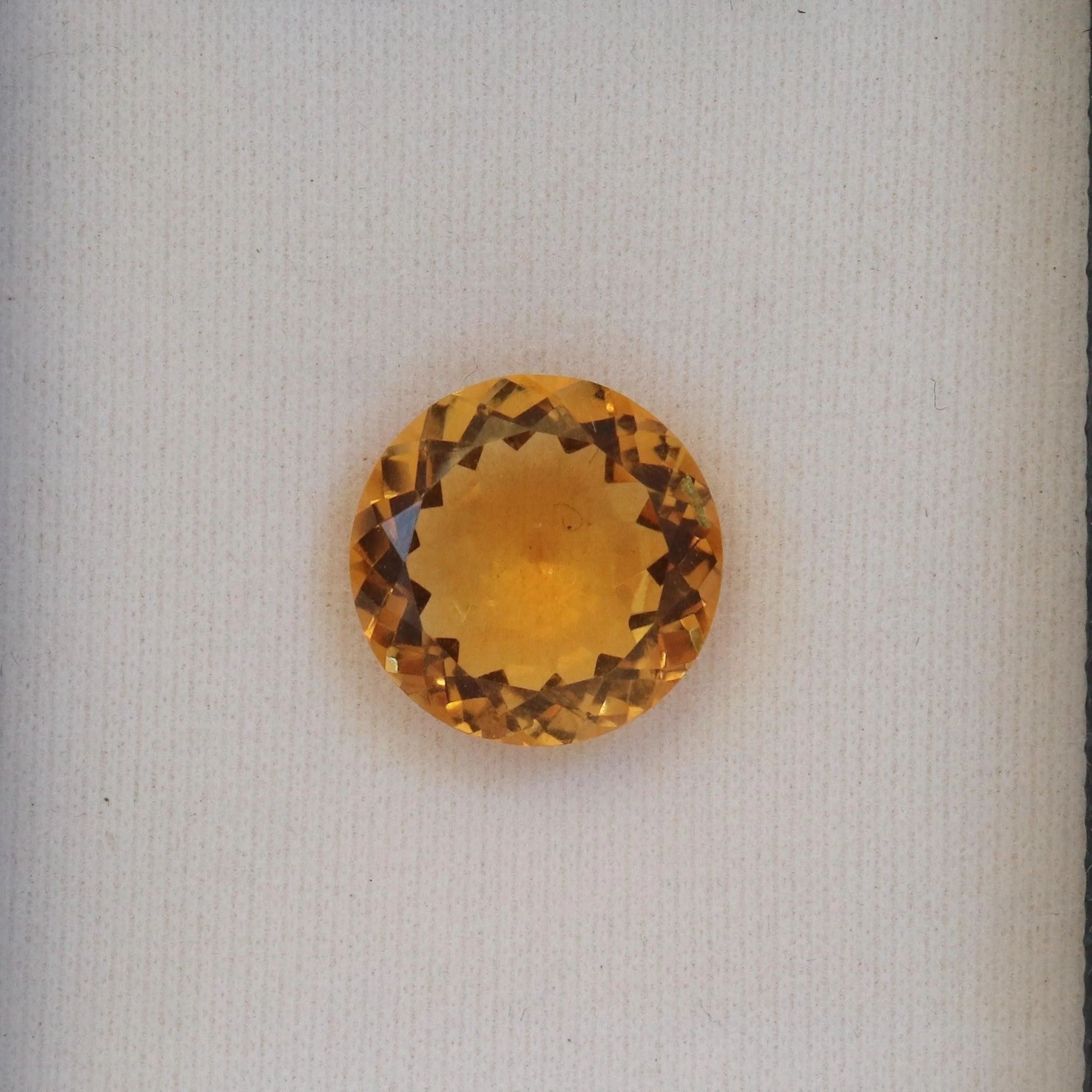 14mm Round Citrine Stone