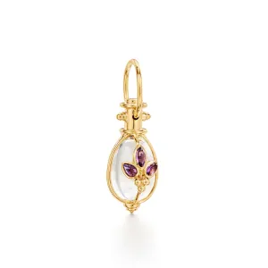 18K Amethyst Giglio Amulet