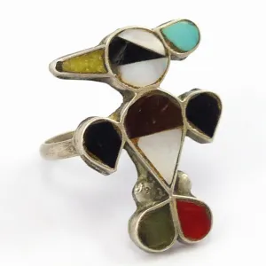 1960s Zuni Bird Ring