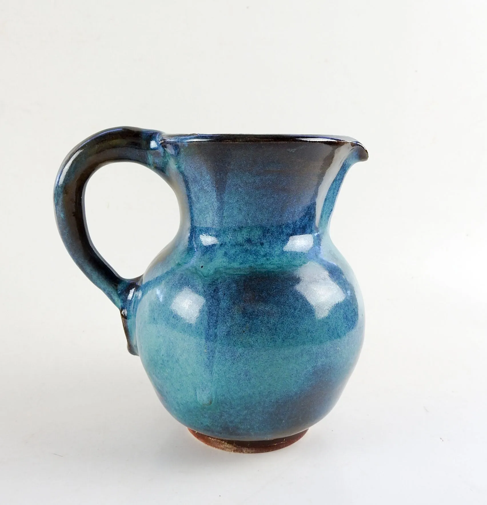 1973 Turquoise Harding Black Pottery Pitcher