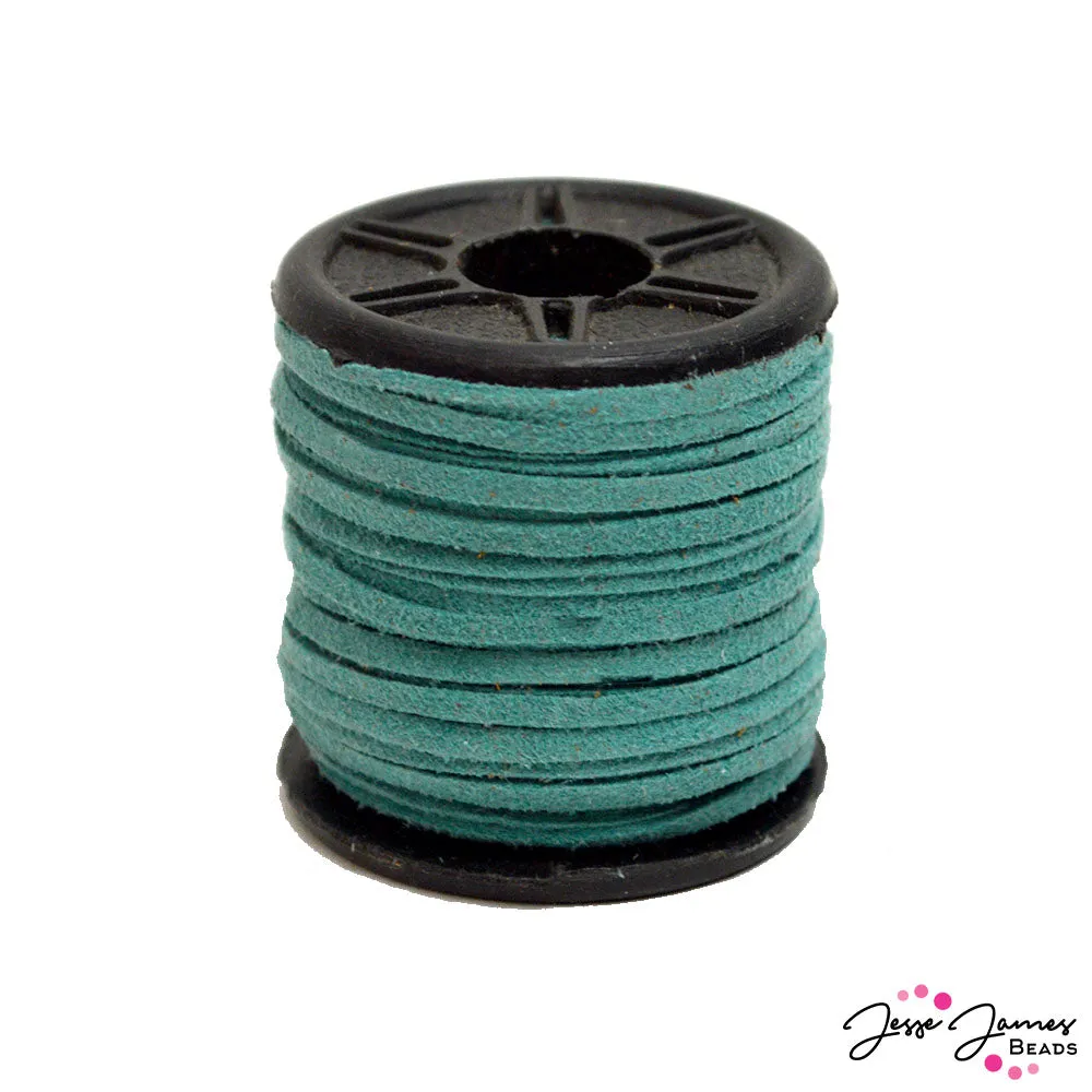 2MM Flat Suede in Turquoise