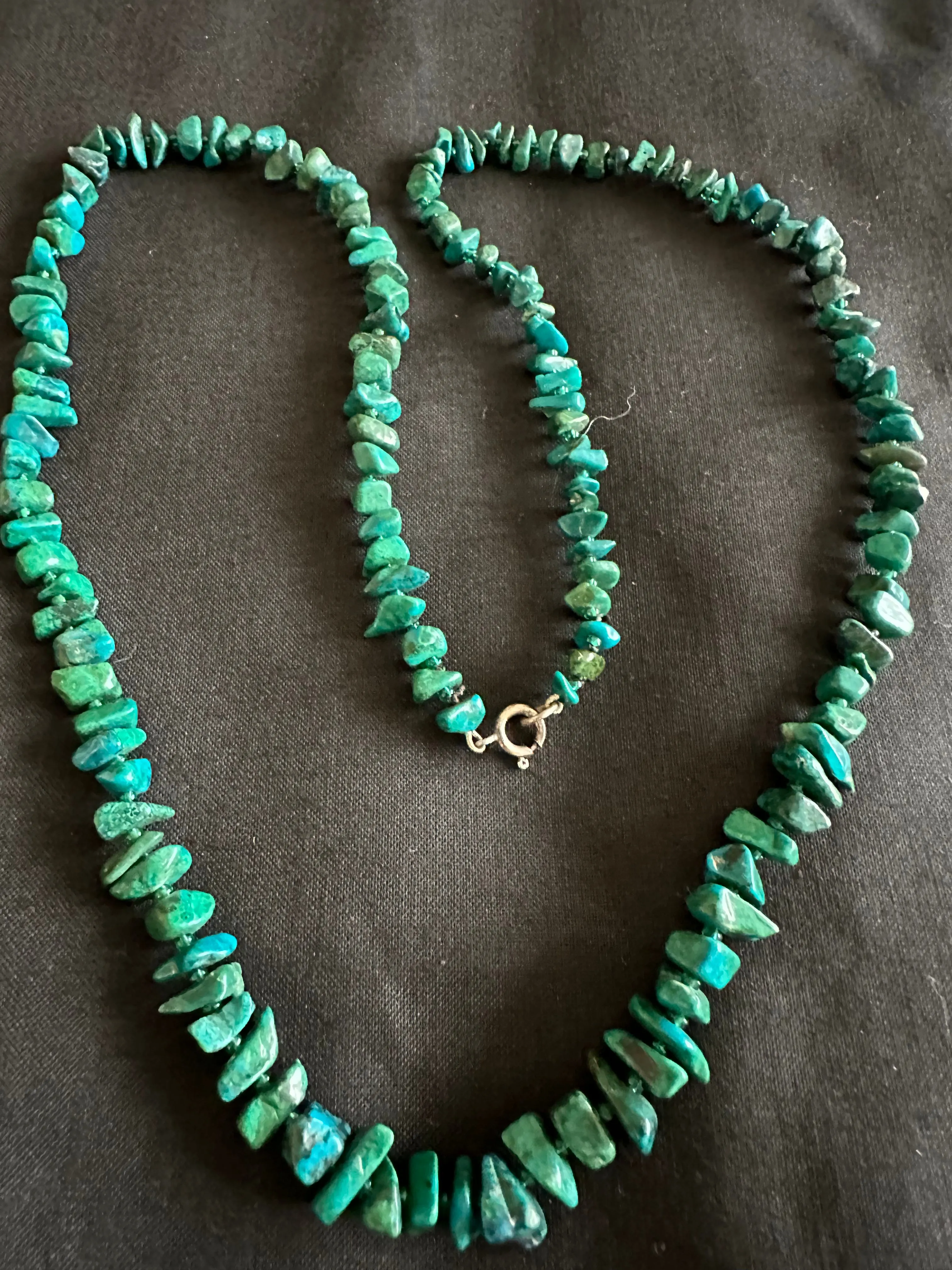 30in Turquoise Nugget Necklace