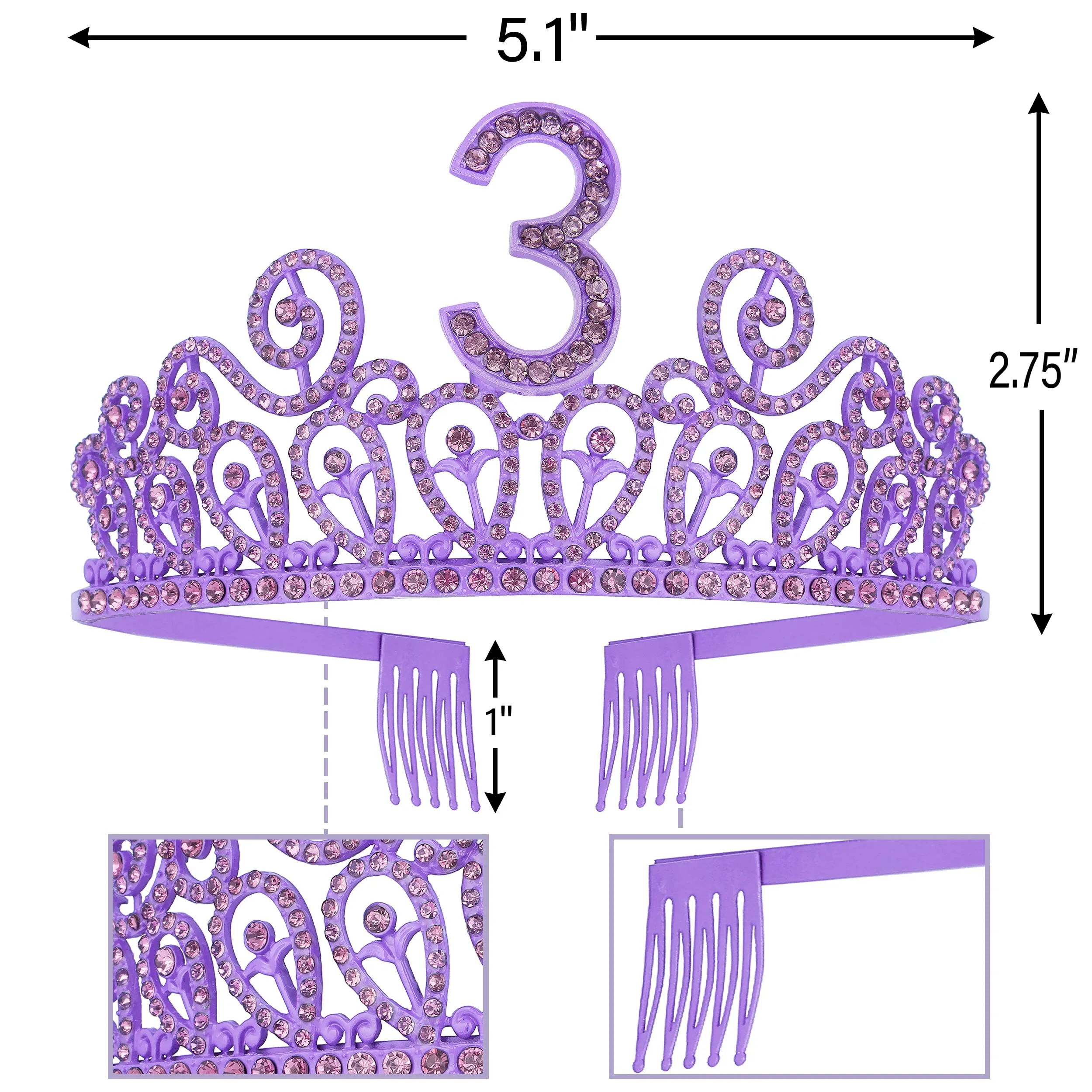 3rd Birthday, 3rd Birthday Gift, 3rd Birthday Tiara, 3rd Birthday Crown, 3rd Birthday