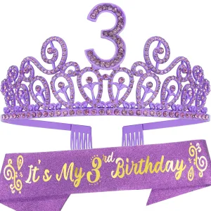 3rd Birthday, 3rd Birthday Gift, 3rd Birthday Tiara, 3rd Birthday Crown, 3rd Birthday