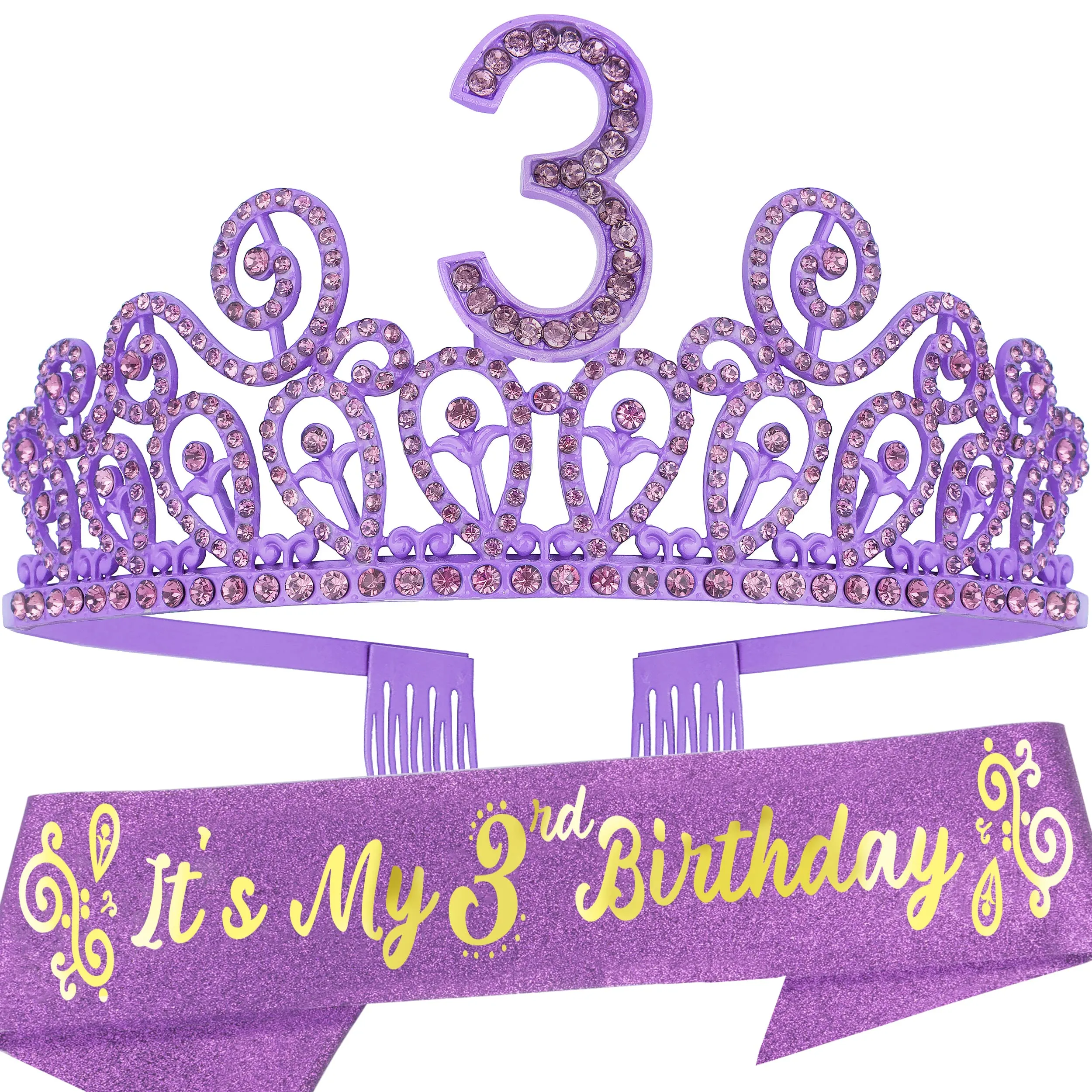 3rd Birthday, 3rd Birthday Gift, 3rd Birthday Tiara, 3rd Birthday Crown, 3rd Birthday