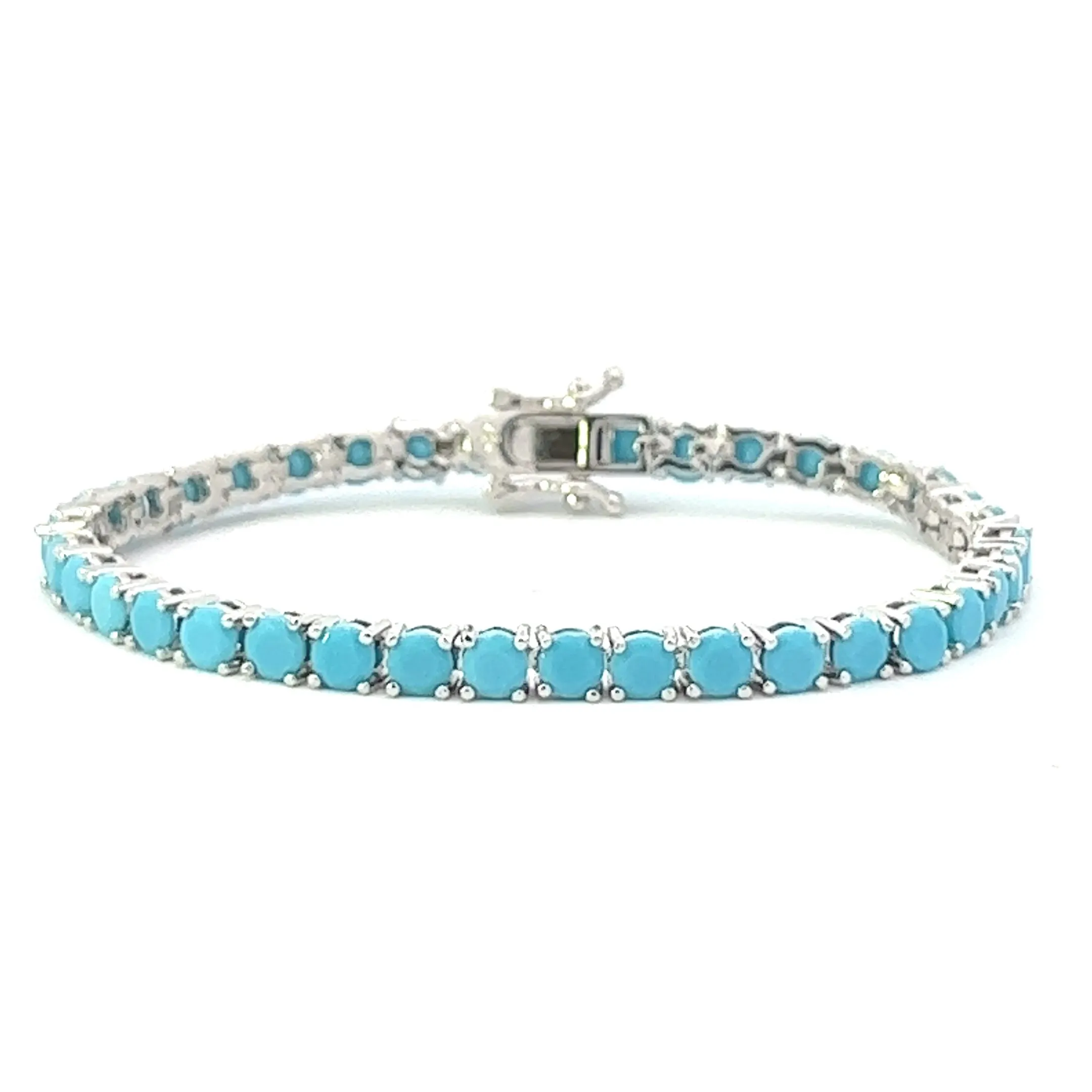 4mm Full Turquoise Tennis Bracelet