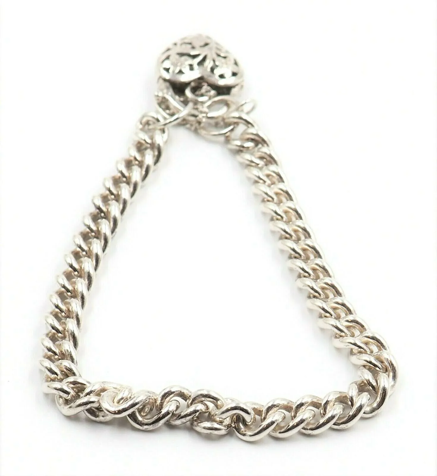 925 Sterling Silver Curb Link Chain Bracelet