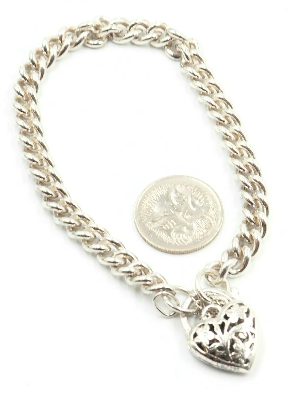 925 Sterling Silver Curb Link Chain Bracelet