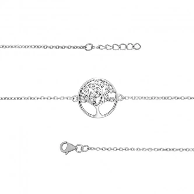 Acotis Silver Bracelet Zirconia Tree Of Life G2676