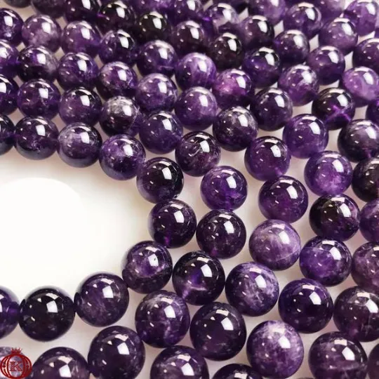 Amethyst Beads Smooth Round