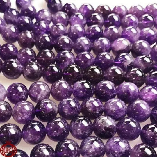 Amethyst Beads Smooth Round