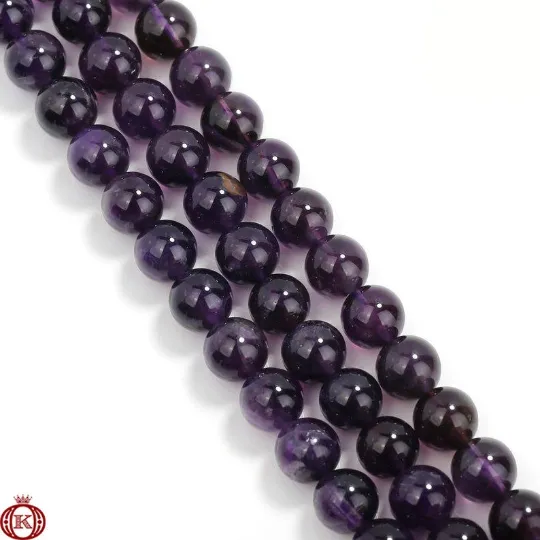 Amethyst Beads Smooth Round