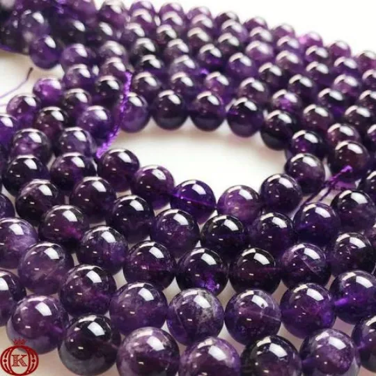 Amethyst Beads Smooth Round