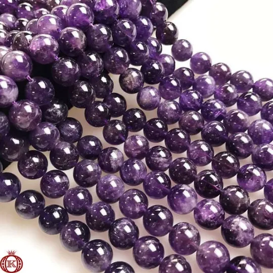 Amethyst Beads Smooth Round