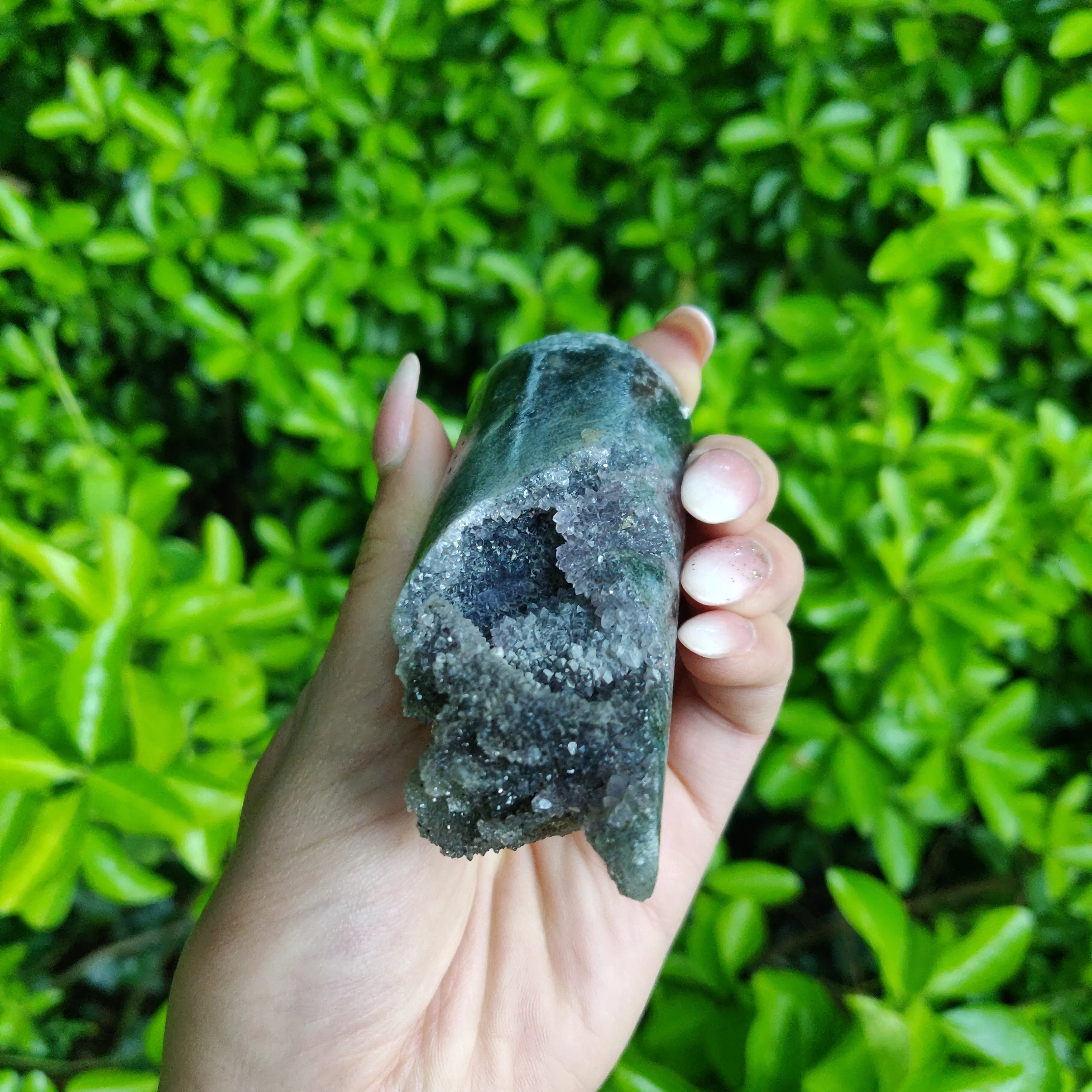 Amethyst Druzy Cylinder (#3)