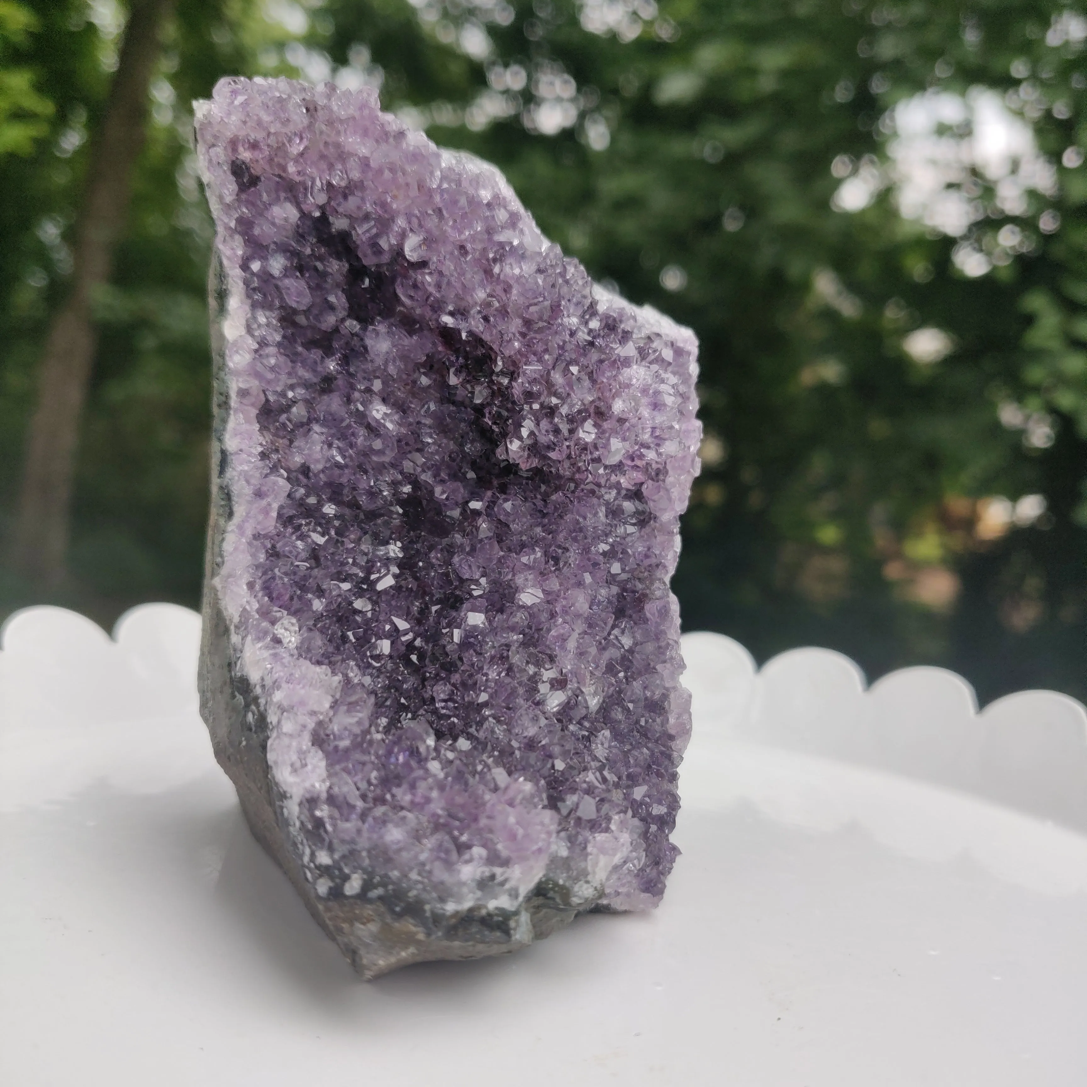 Amethyst Geode Free Form, Cut Base (#24)