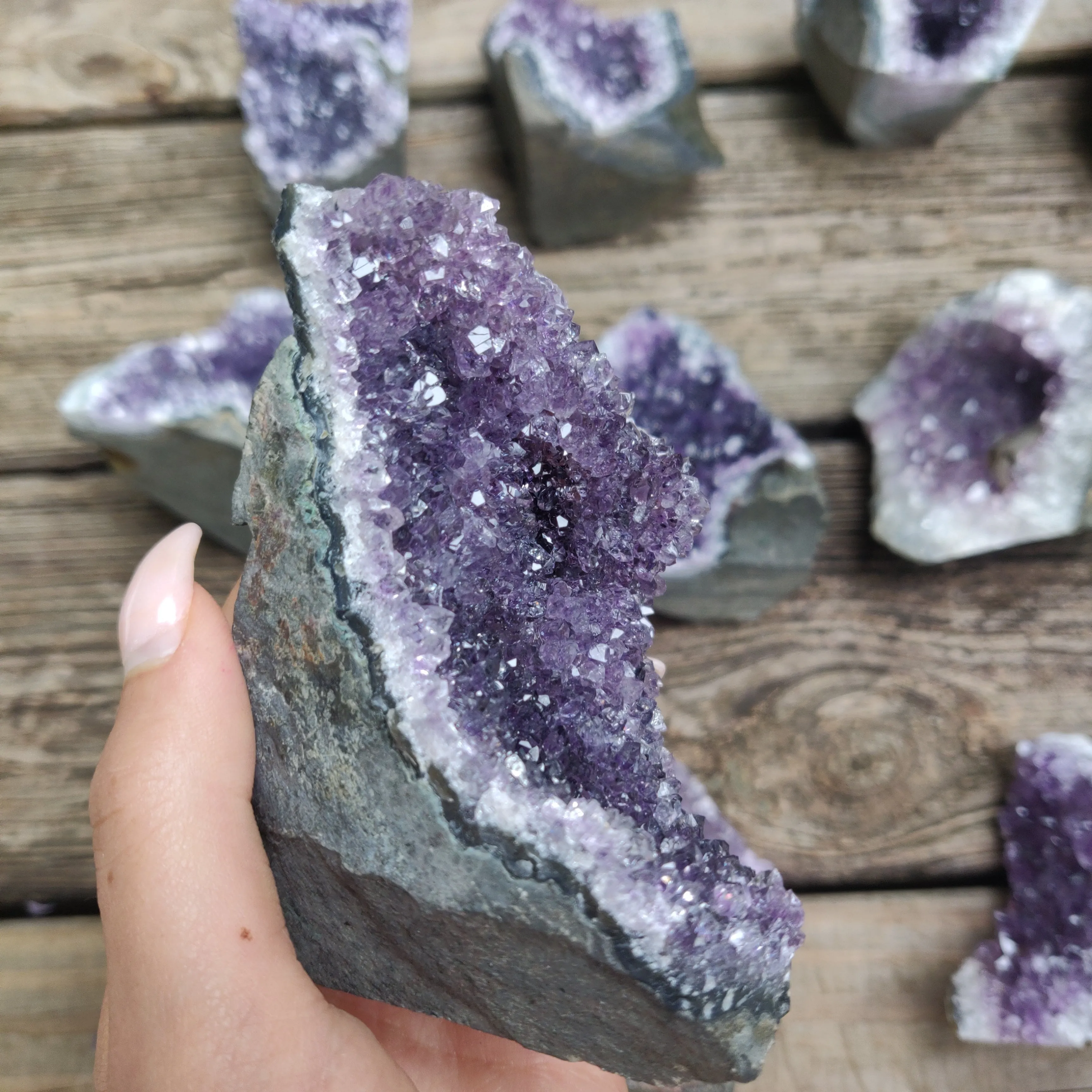 Amethyst Geode Free Form, Cut Base (#24)