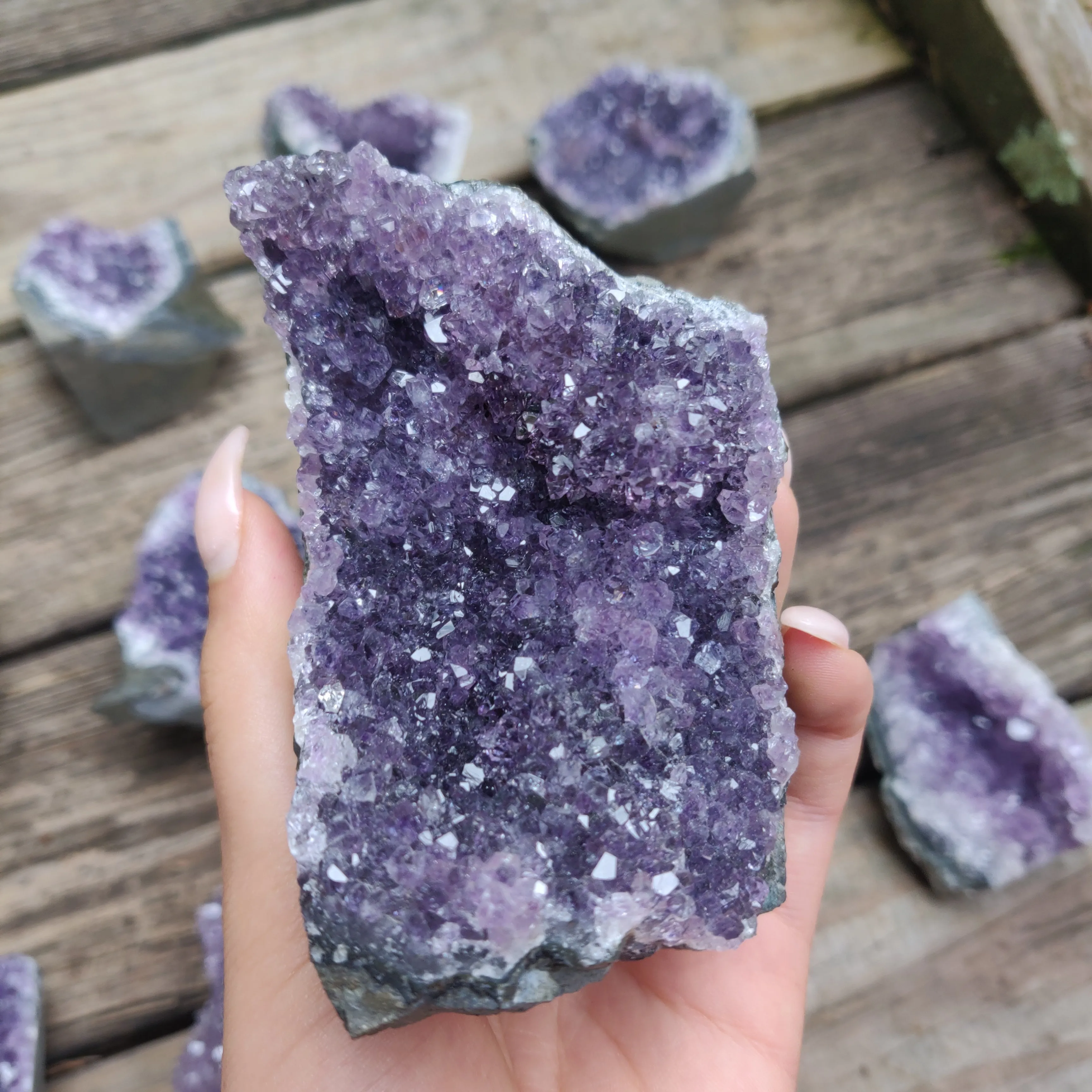 Amethyst Geode Free Form, Cut Base (#24)