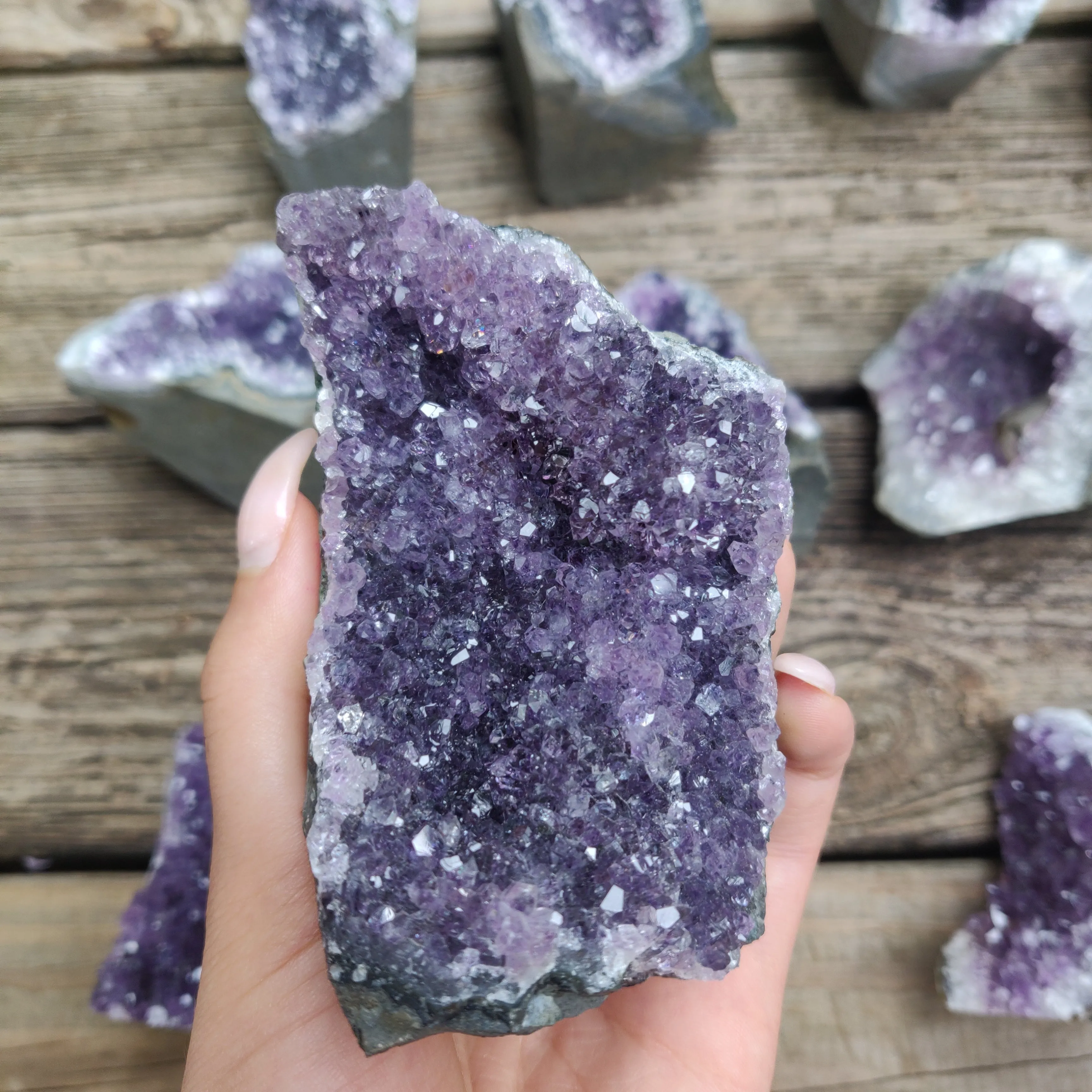 Amethyst Geode Free Form, Cut Base (#24)