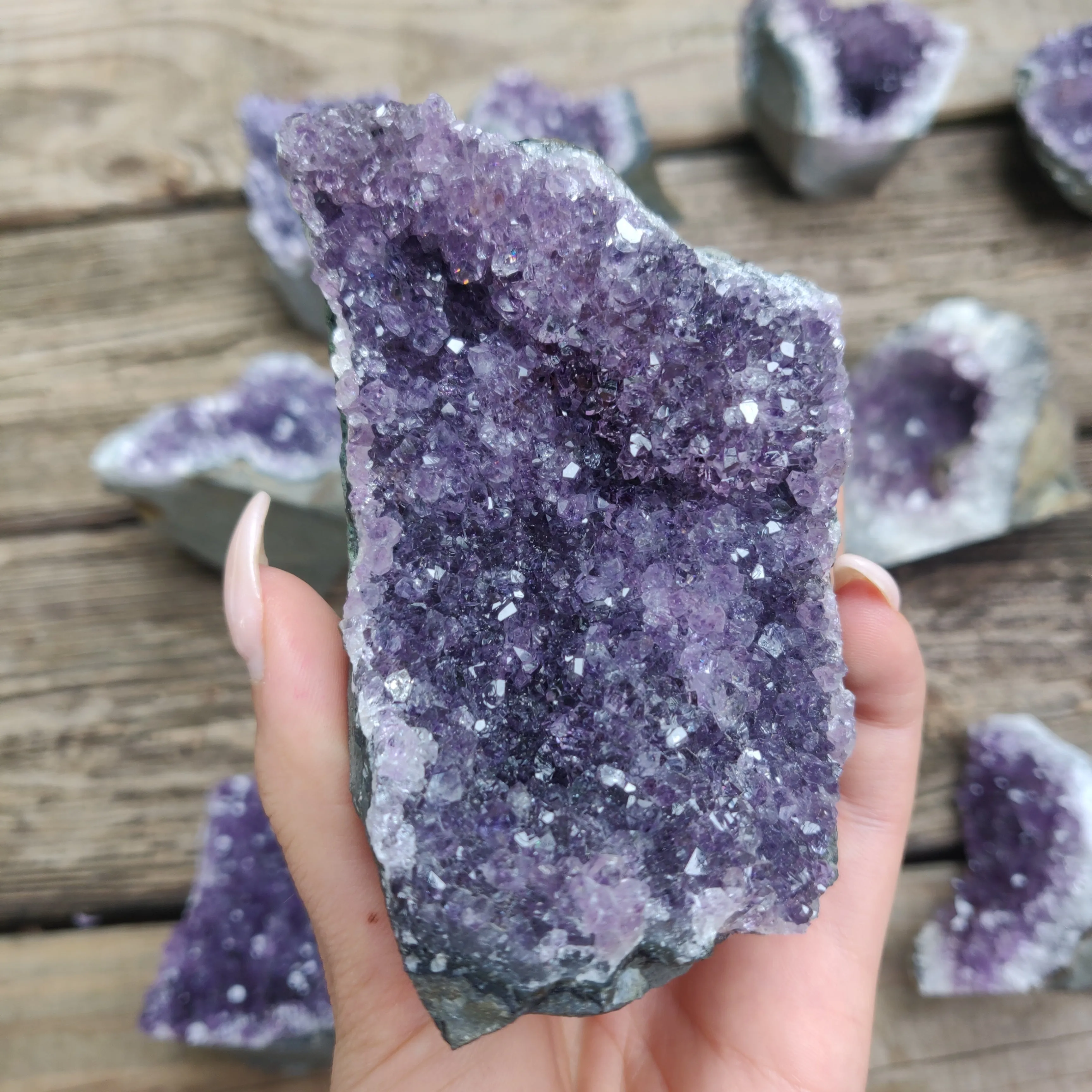 Amethyst Geode Free Form, Cut Base (#24)