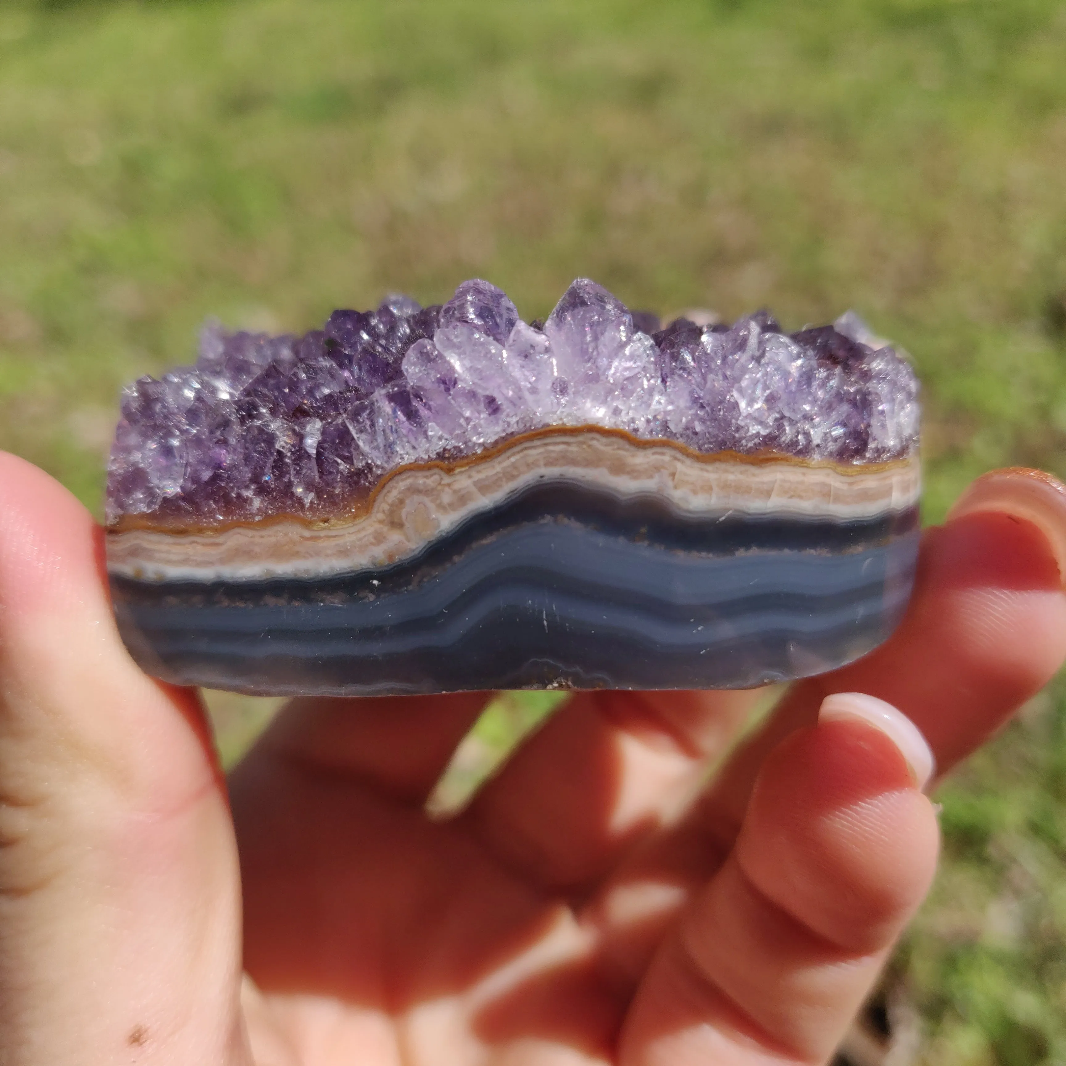 Amethyst Geode Heart (#6A)