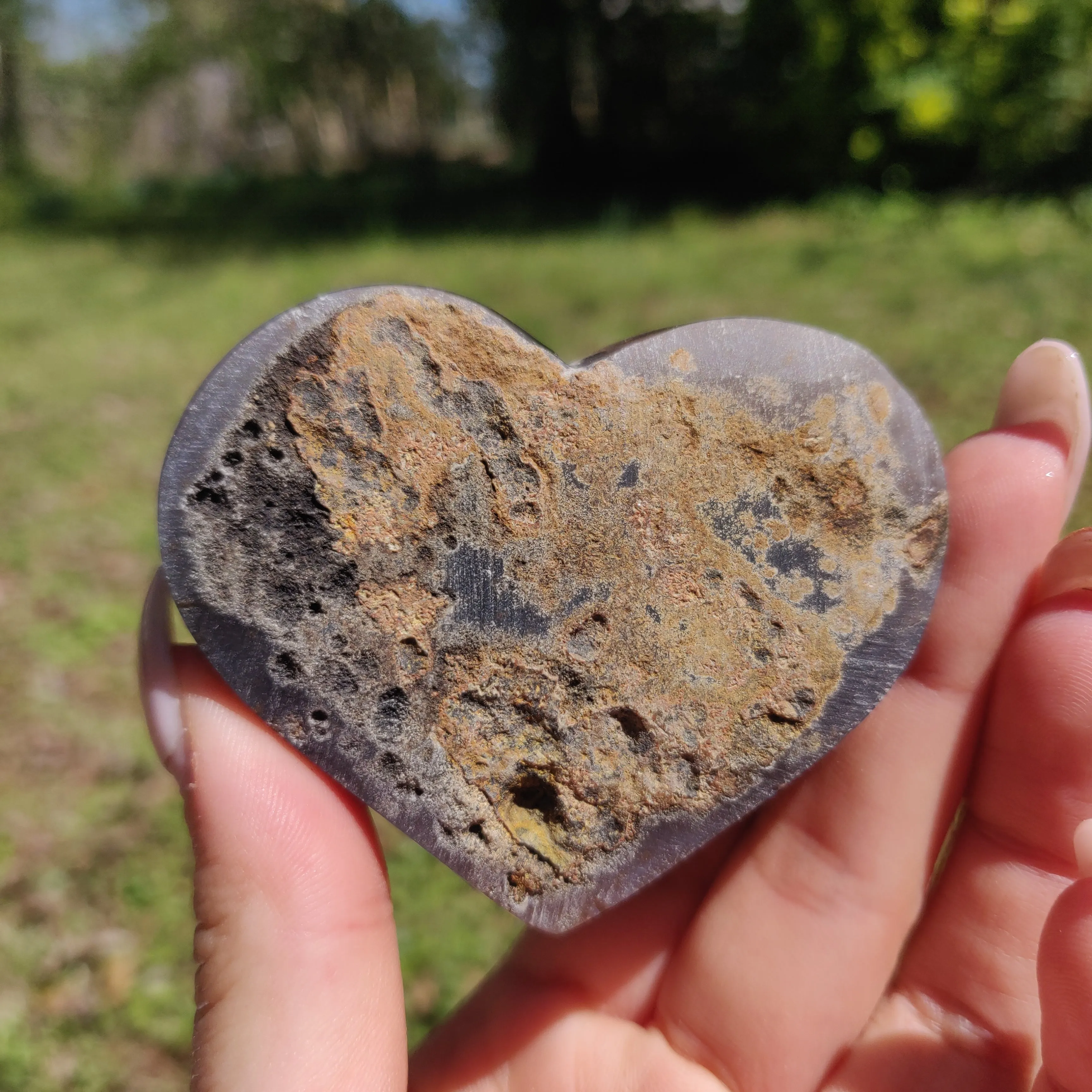 Amethyst Geode Heart (#6A)