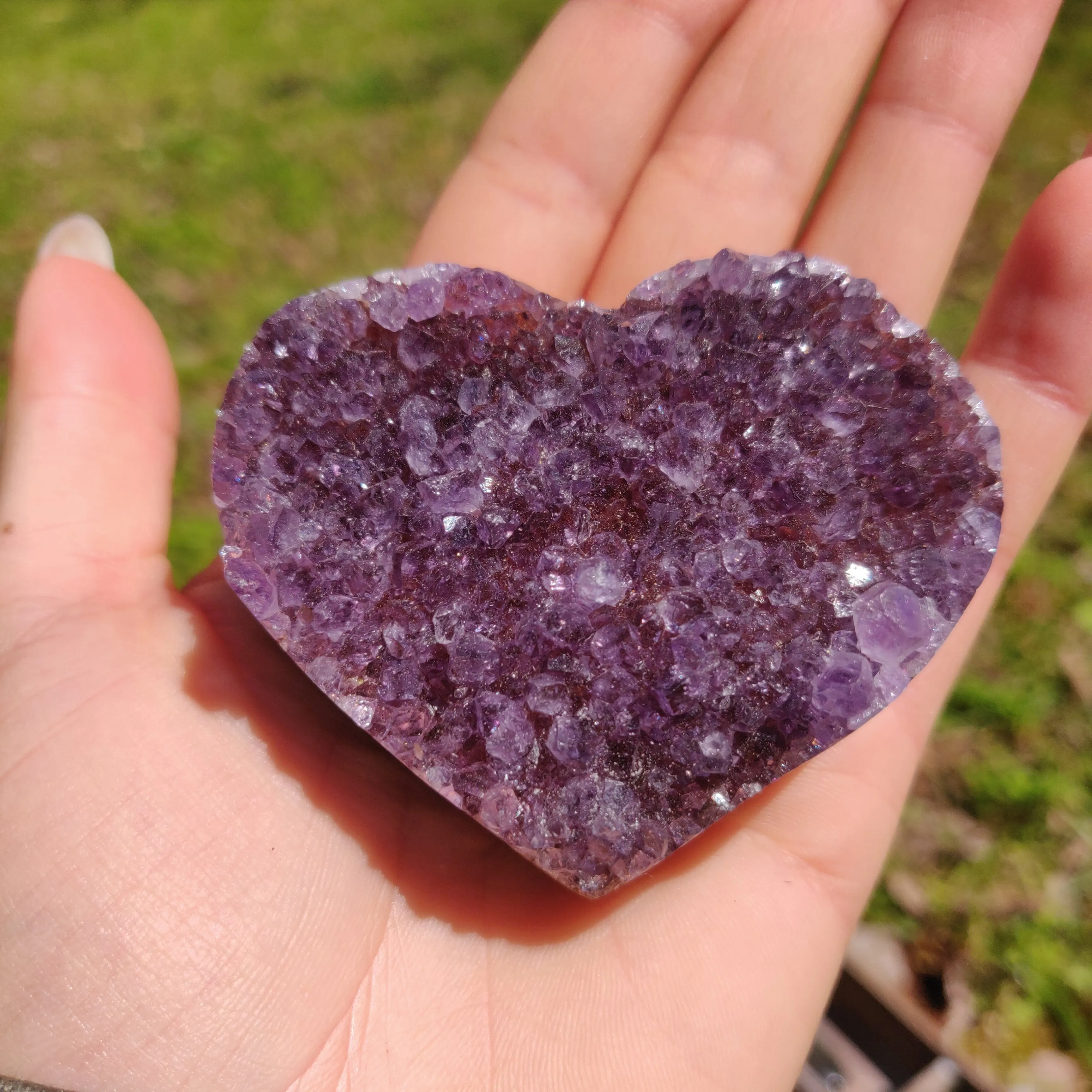 Amethyst Geode Heart (#6A)