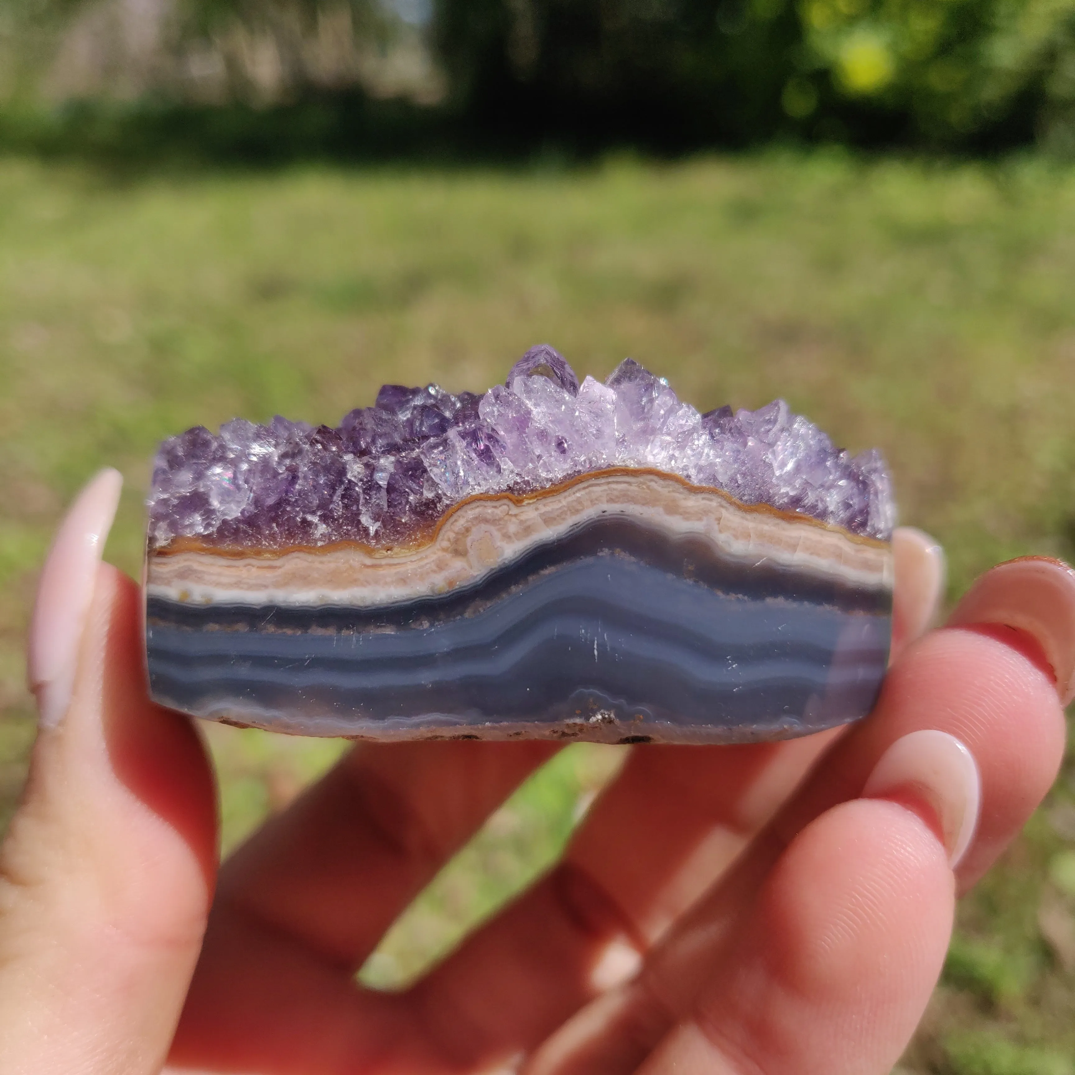 Amethyst Geode Heart (#6A)