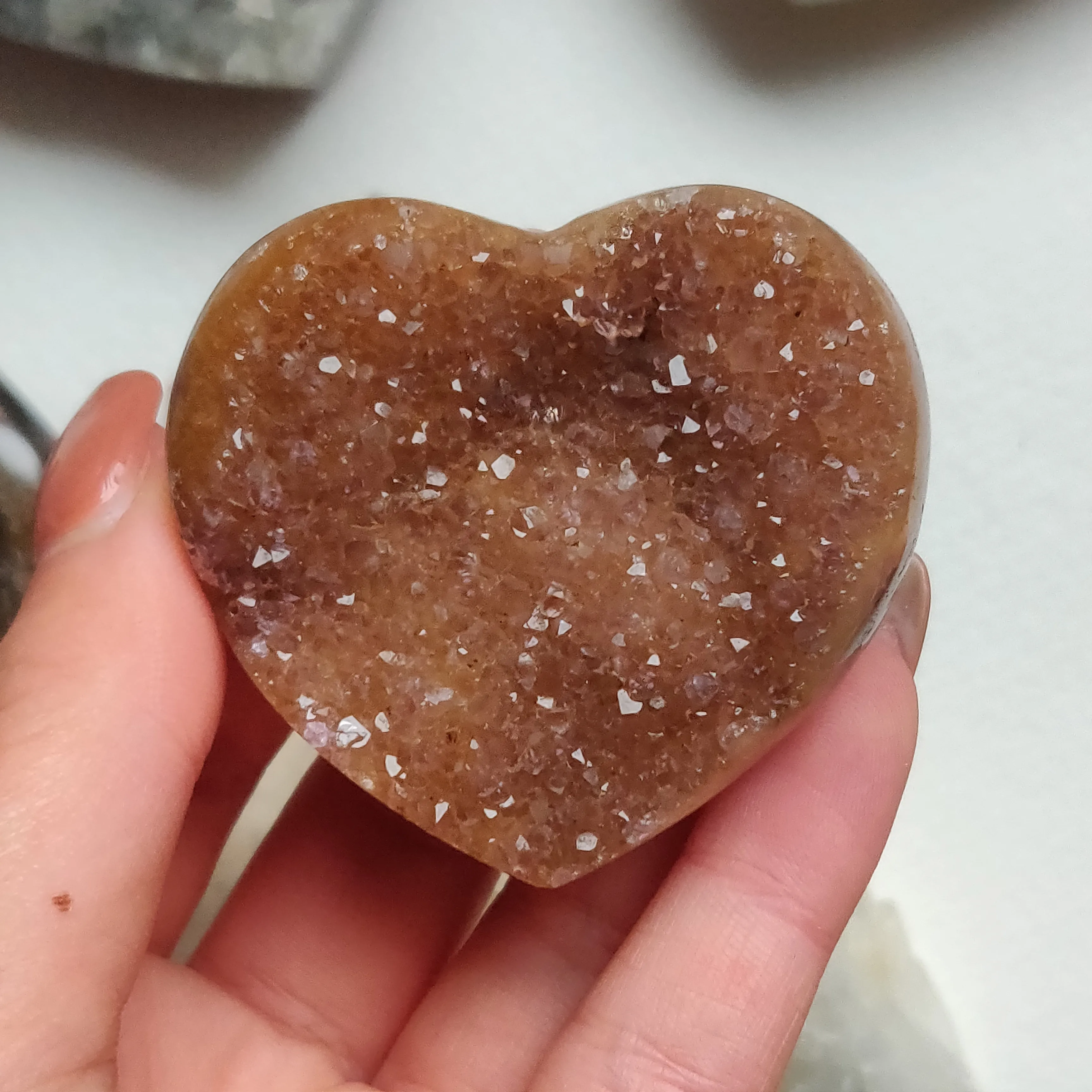 Amethyst Geode Heart (#G11)