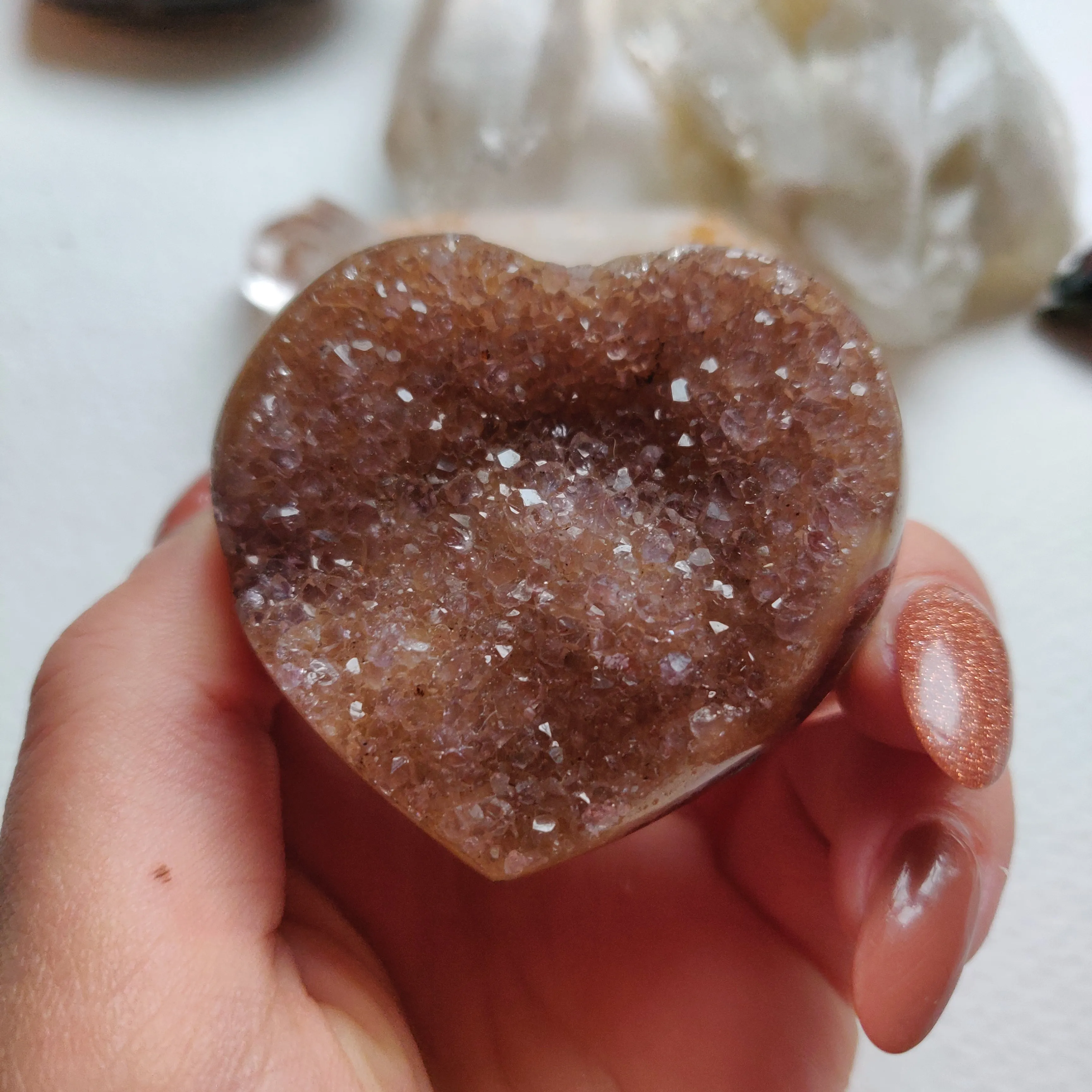 Amethyst Geode Heart (#G11)