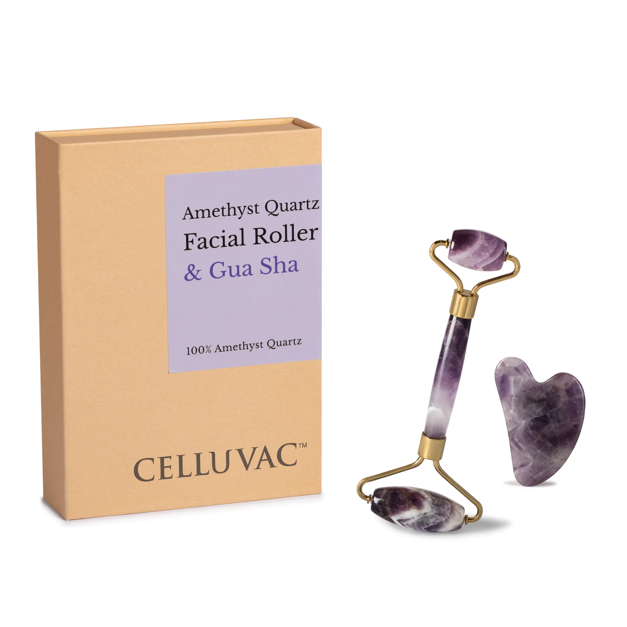 Amethyst Roller and Gua Sha