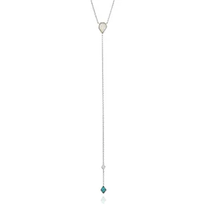 Ania Haie Sterling Silver Turquoise And Opal Colour Necklace