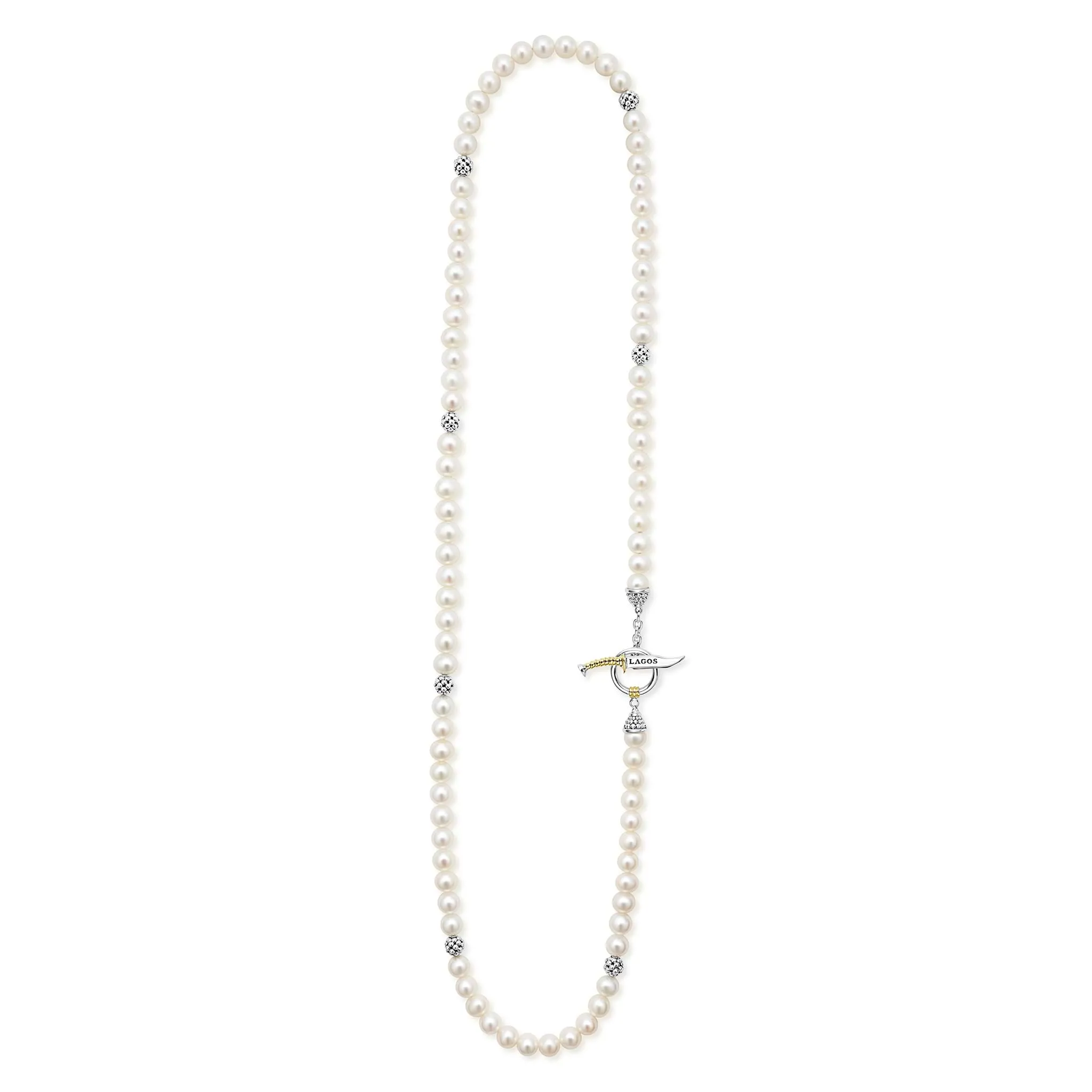 Anthem Silver Station Pearl Necklace