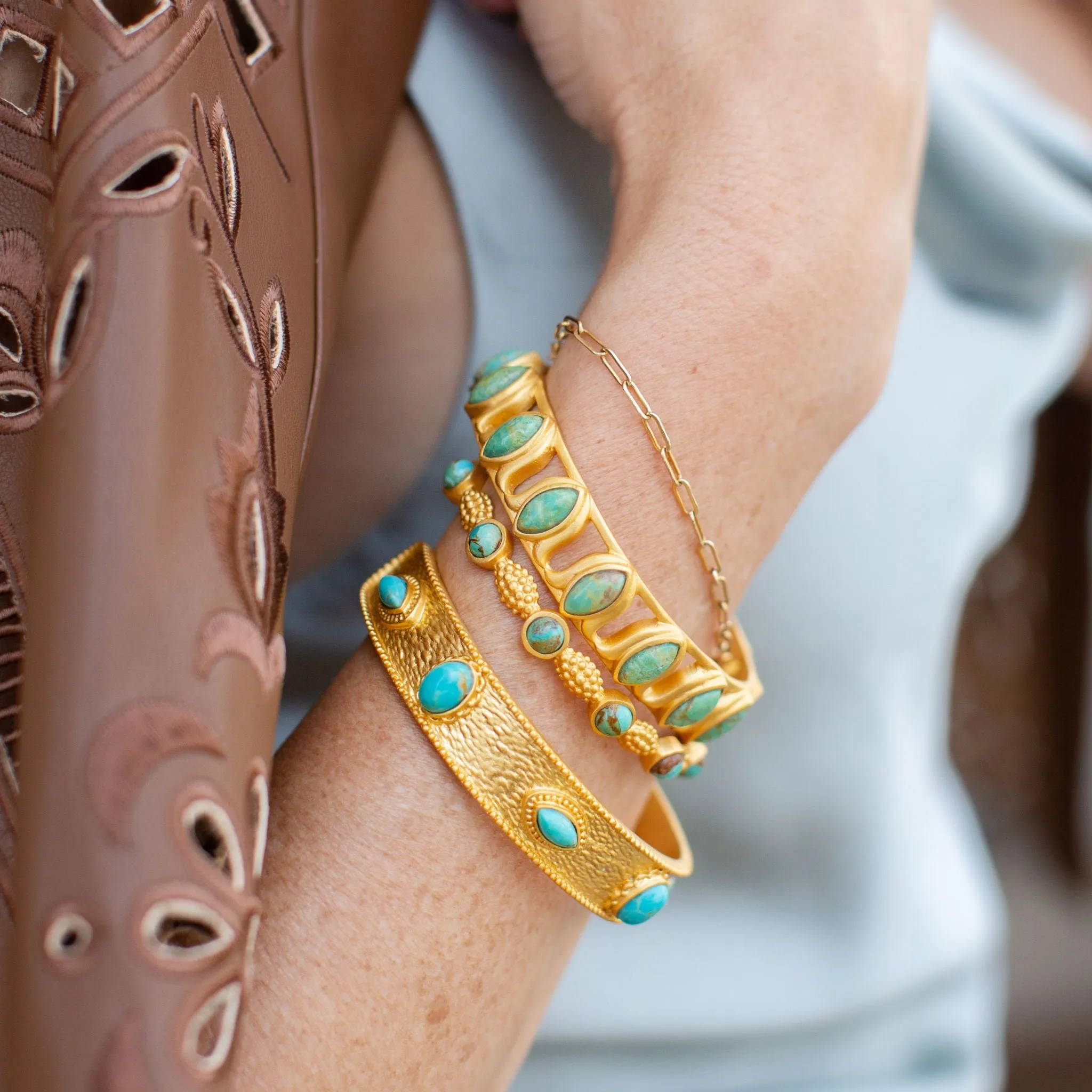 Aphrodite Cuff - Turquoise