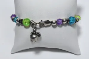 Apple Charm Beaded Bracelet