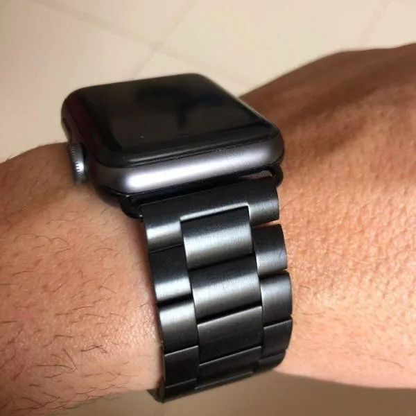 Apple Watch Matte Stainless Steel, Metal Links Bracelet