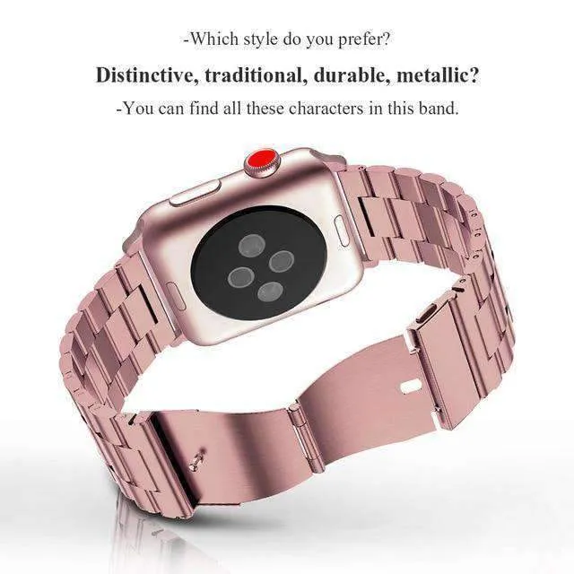 Apple Watch Matte Stainless Steel, Metal Links Bracelet