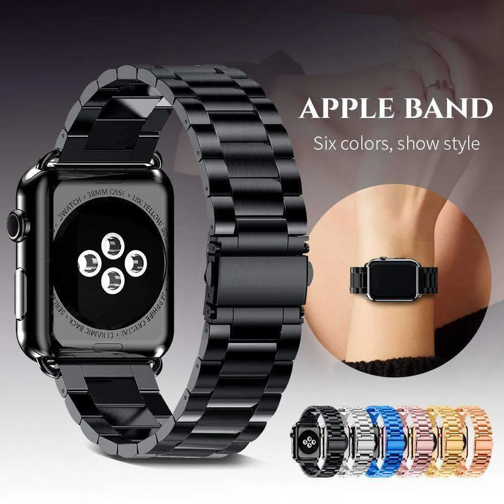 Apple Watch Matte Stainless Steel, Metal Links Bracelet