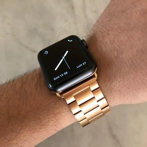 Apple Watch Matte Stainless Steel, Metal Links Bracelet