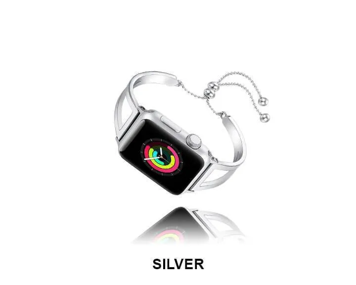 Apple Watch Series Luxury Cuff Stainless Steel Adjustable Bracelet