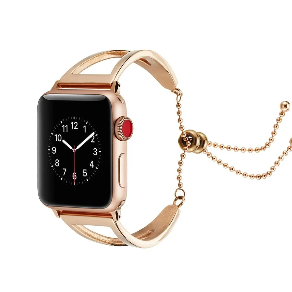 Apple Watch Series Luxury Cuff Stainless Steel Adjustable Bracelet