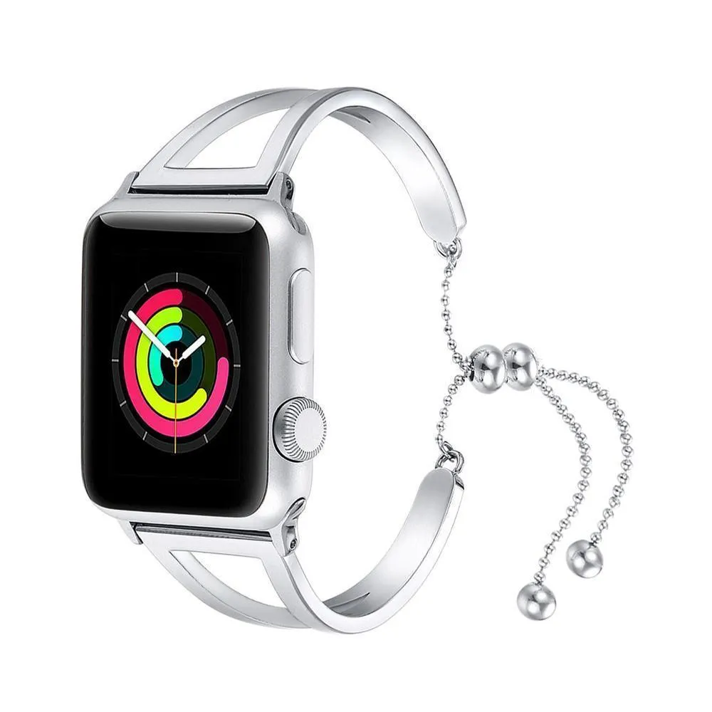 Apple Watch Series Luxury Cuff Stainless Steel Adjustable Bracelet