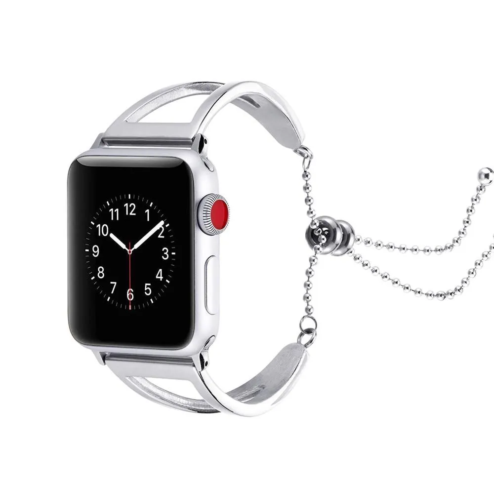 Apple Watch Series Luxury Cuff Stainless Steel Adjustable Bracelet