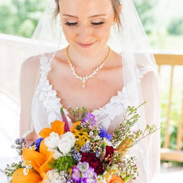 April - Crystal Bridal Earrings