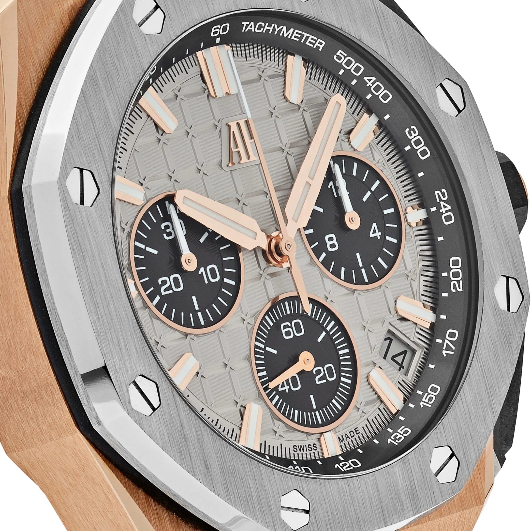 Audemars Piguet Royal Oak Offshore 26420OI.OO.A015VE.01 Chronograph Rose Gold Grey Dial