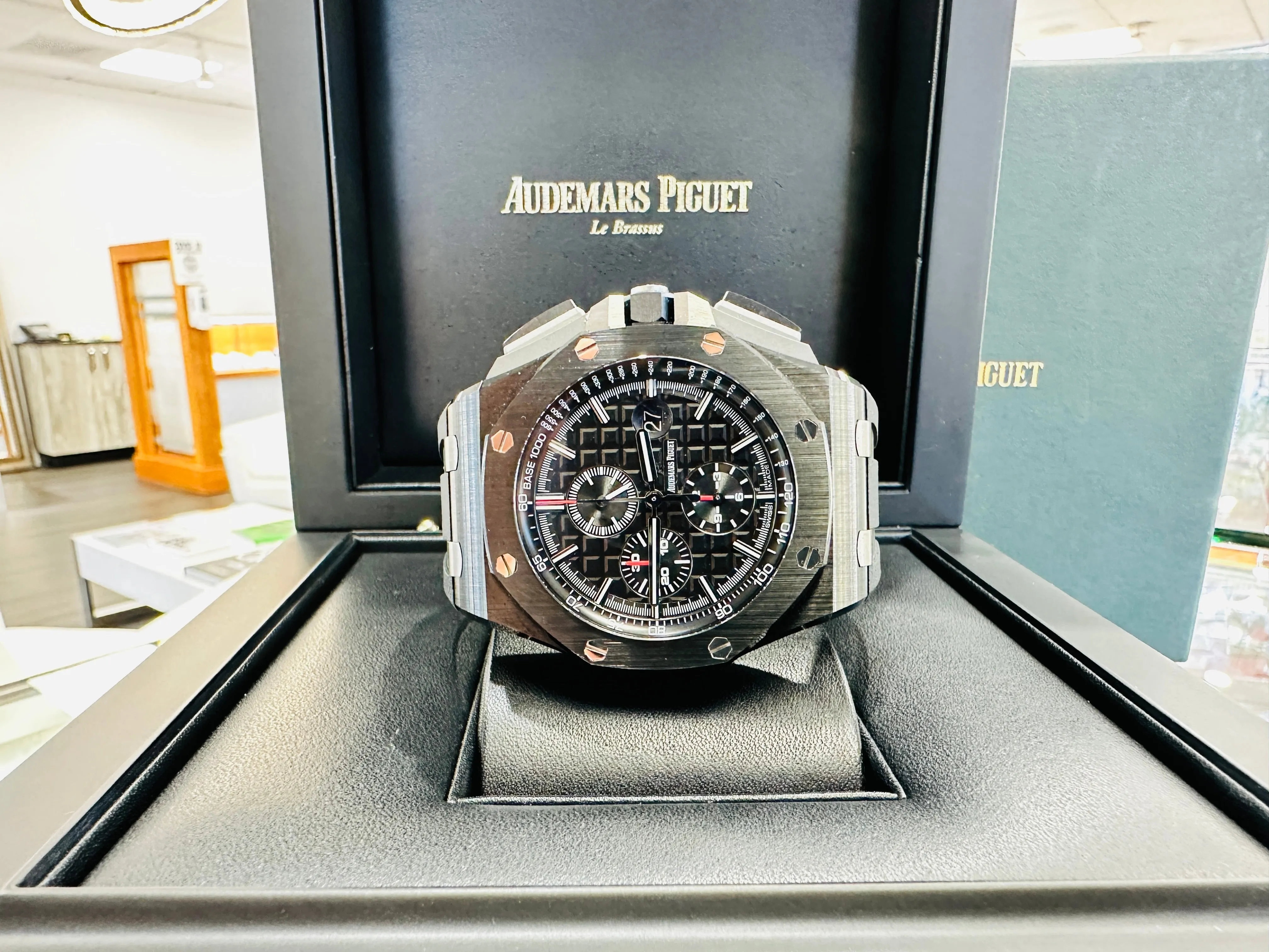 Audemars Piguet Royal Oak Offshore Chronograph Black Ceramic 26402CE.OO.A002CA.01 Box And Papers