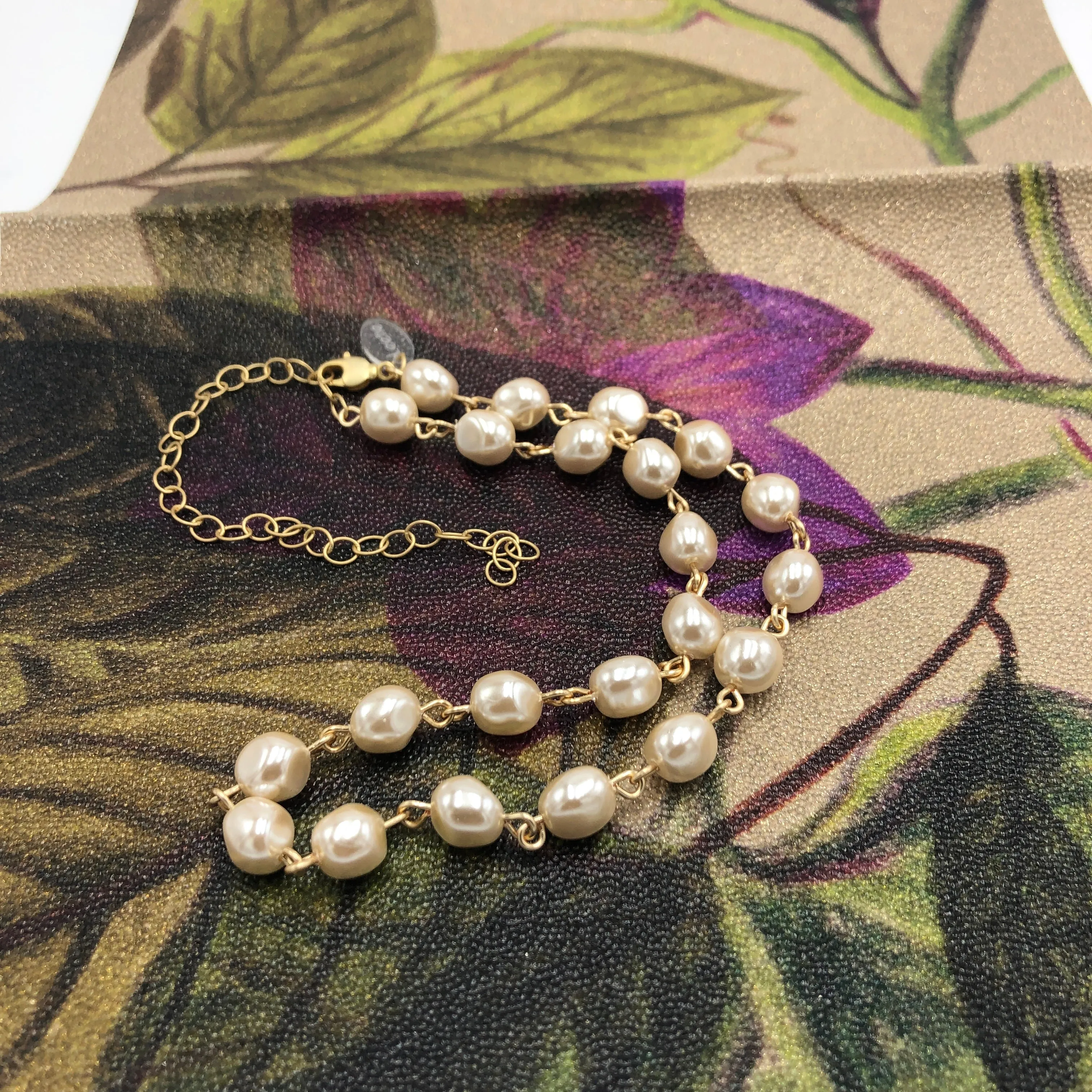 Baroque Cream Pearl Amelia Necklace