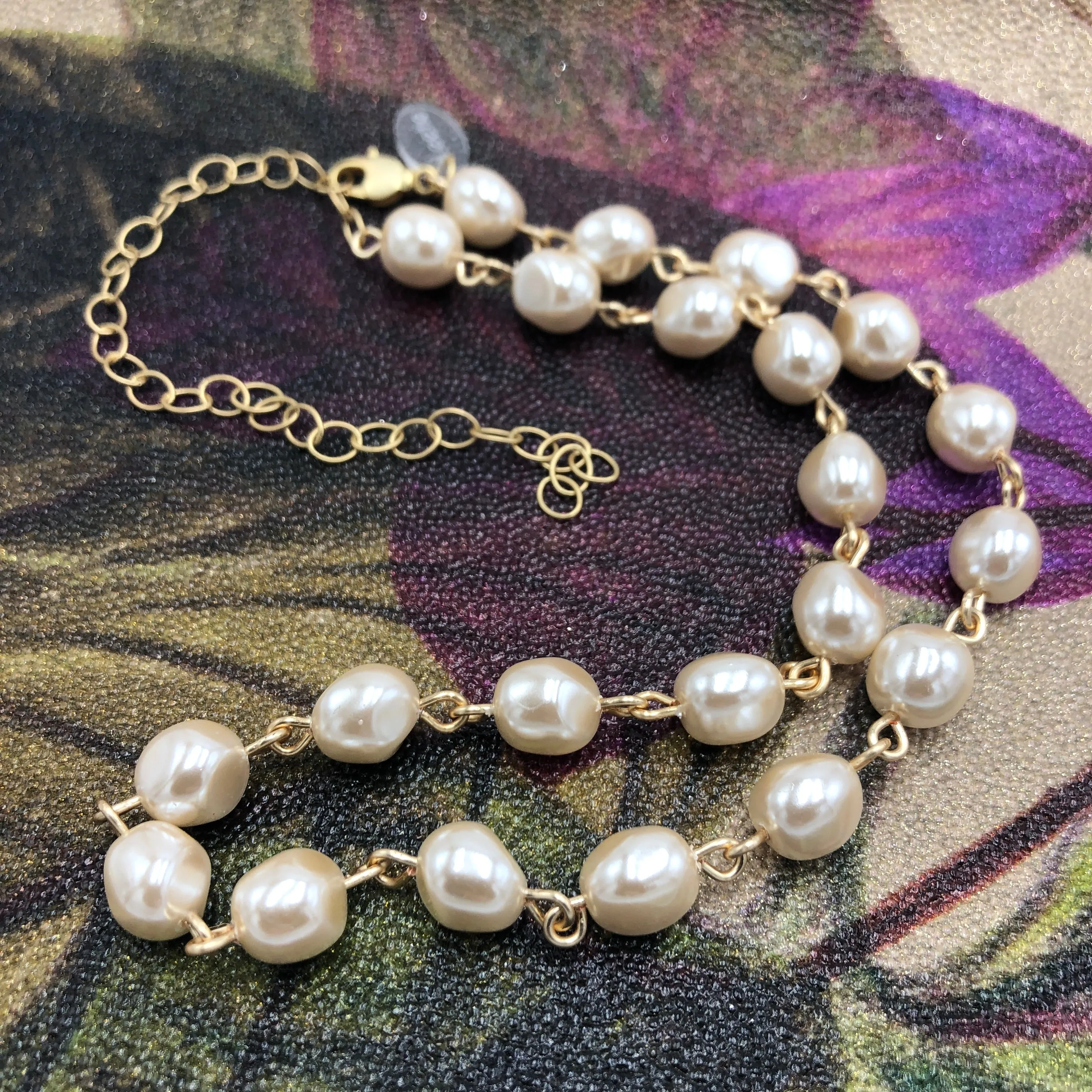 Baroque Cream Pearl Amelia Necklace