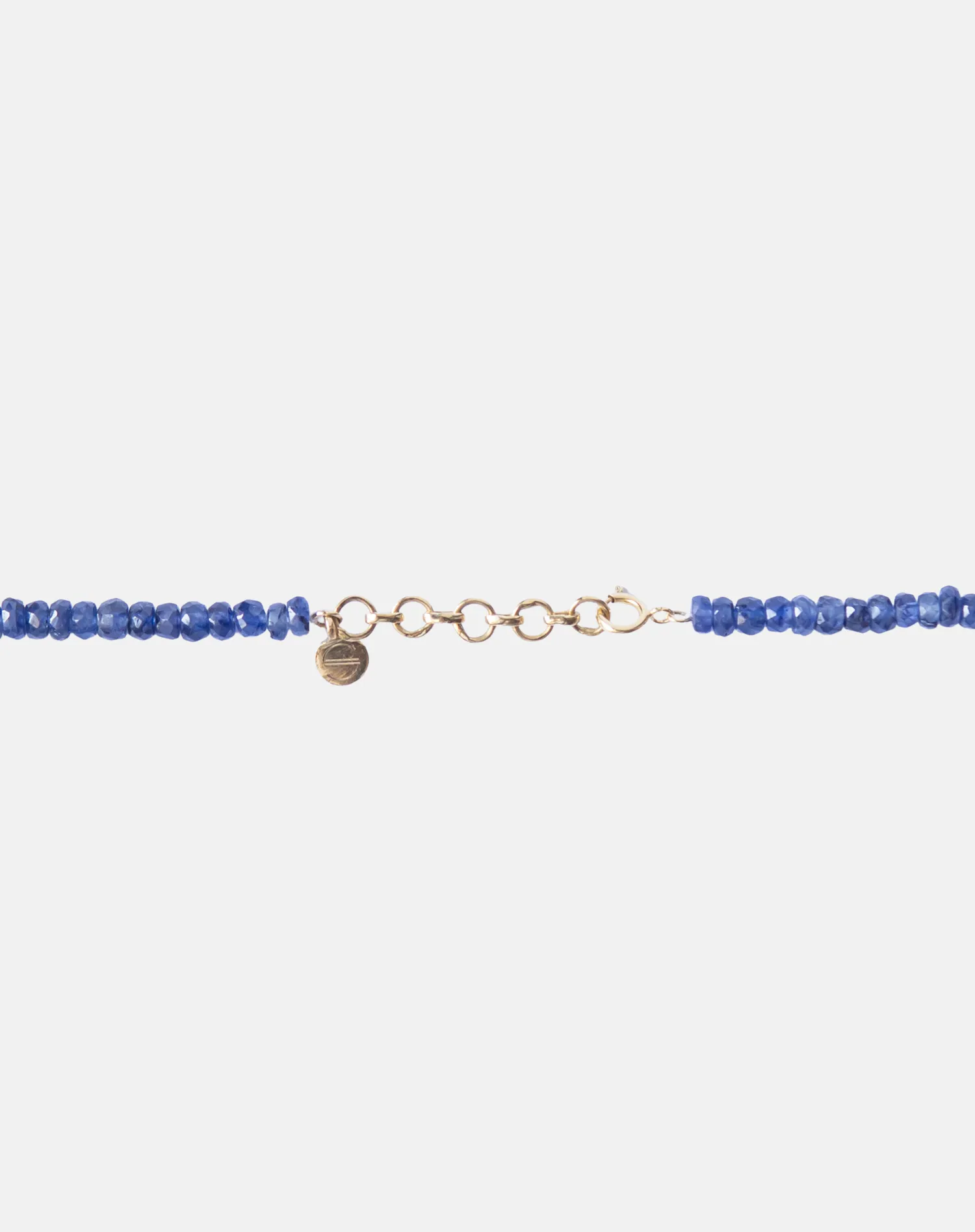 Beaded Blue Sapphire Necklace, Virgo